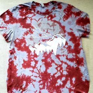 Bella Canvis- Tie Dyed- Graphic tee. Unisex size Large.